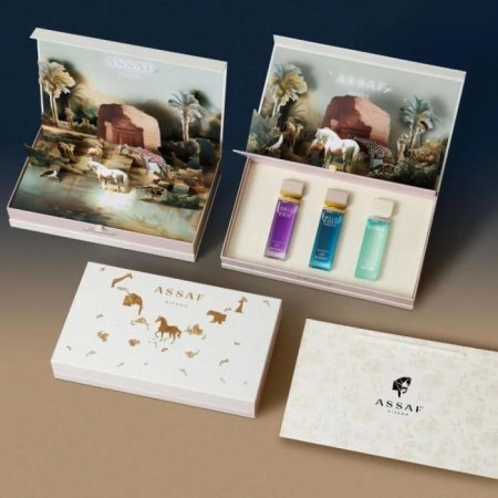 بكج عطور عساف  جولد ديزرت للجنسين 3 × 100 مل